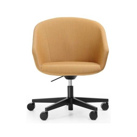 Chaise de réunion ergonomique OX 102 sur roulettes de face