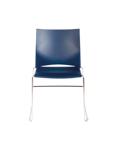 Chaise collectivité empilable et accrochable bleu - Jill - Sitek - 3680
