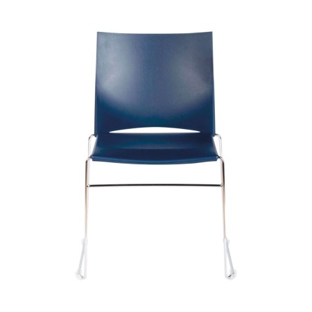 Chaise collectivité empilable et accrochable bleu - Jill - Sitek - 3680