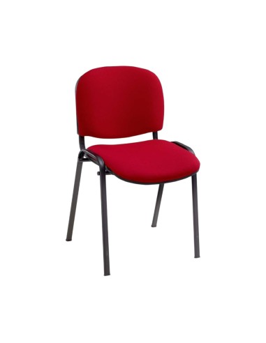 Chaise de conférence pas cher empilable rouge - Claudia - 3011