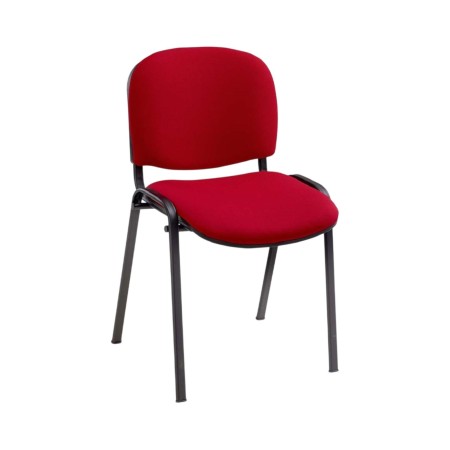 Chaise de conférence pas cher empilable rouge - Claudia - 3011