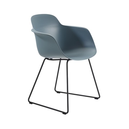 Sicla – Chaise avec coque en plastique et pied traîneau en métal, idéale pour un style moderne et aérien