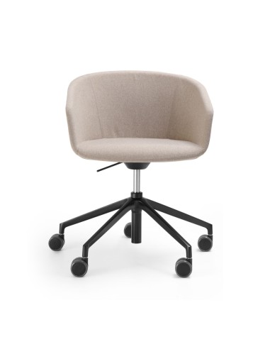 Assise rembourrée grise de la chaise Oxco small pour bureaux et espaces de travail suisses
