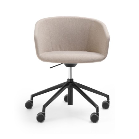 Assise rembourrée grise de la chaise Oxco small pour bureaux et espaces de travail suisses