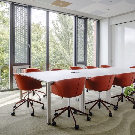 Chaise de réunion pivotante compacte réglable en hauteur OX S 5R 2