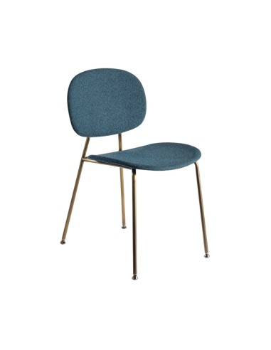 Tondina Pop – Chaise design avec assise en tissu et structure en métal, parfaite pour un intérieur élégant