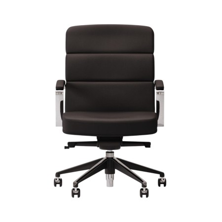 Siège de conférence sur roulettes en cuir véritable - Scena - Las Mobili - 140 263 GOA 2