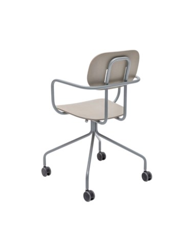 Chaise conférence vintage avec roulettes - New School - N1N03K - MDD