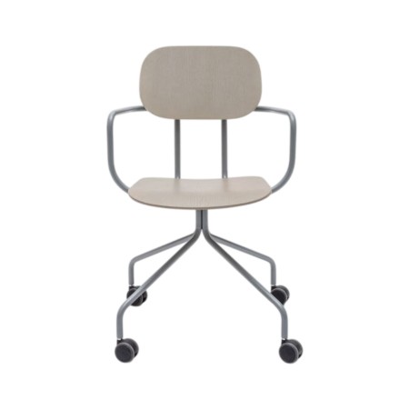 Chaise conférence vintage avec roulettes - New School - N1N03K - MDD