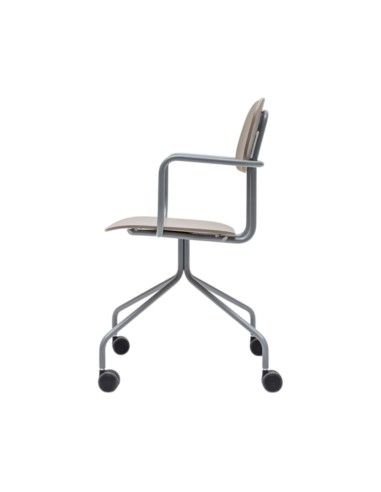 Chaise conférence vintage avec roulettes - New School - N1N03K - MDD