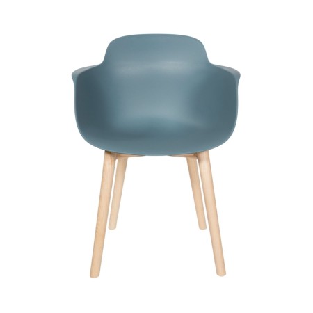 Chaise en plastique et bois Sicla - salle d'attente, bureau