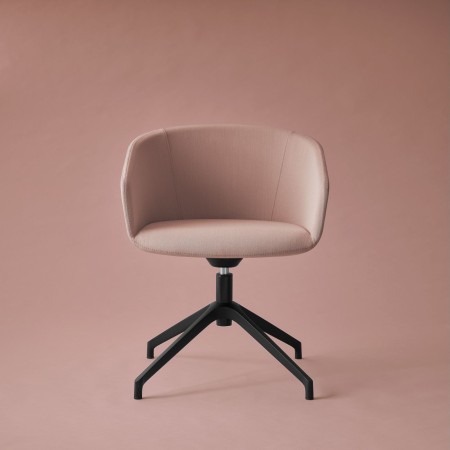 Ambiance design rose de la chaise pivotante Oxco small pour salle de réunion