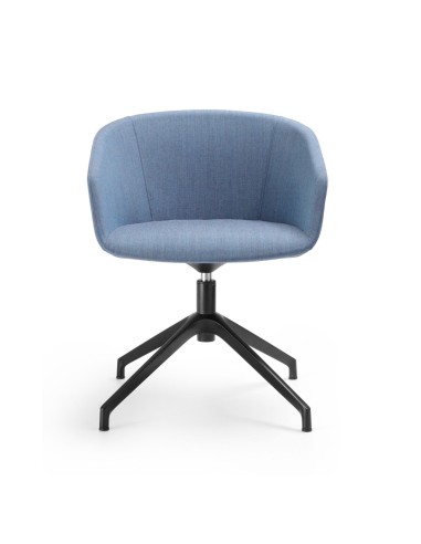 Chaise de réunion design aluminium 4 branches OX S 4R de face