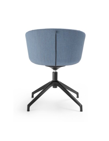 Chaise de réunion tapissée pivotante sans roulettes Oxco de dos