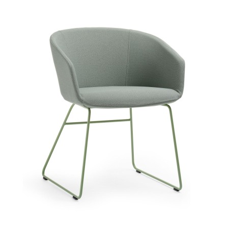 Chaise grise rembourrée pour bureaux et espaces pros design Oxco small