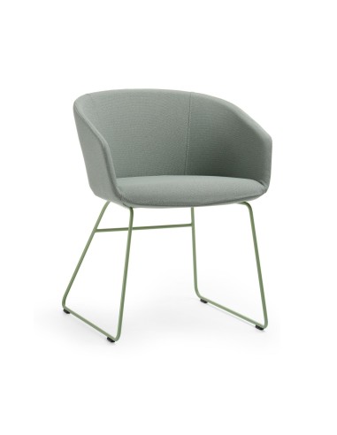 Chaise grise rembourrée pour bureaux et espaces pros design Oxco small