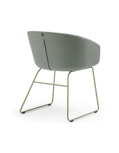 Chaise statique tapissée OX S 270 pour espace d’accueil de dos