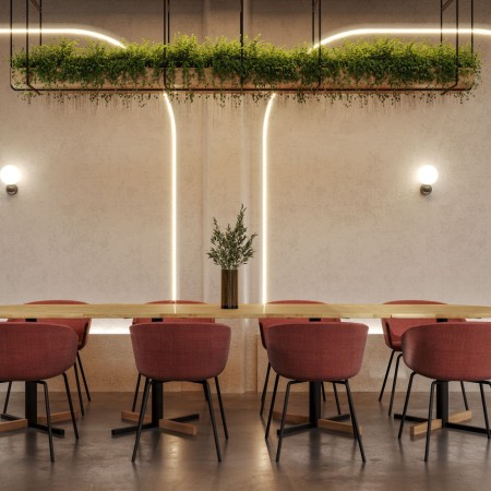 Salle de réunion à Berne avec chaises Oxco confort haut de gamme taille small avec pieds en métal