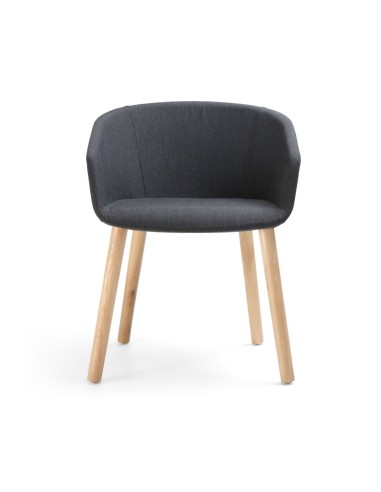 Chaise de réunion élégante OX S W 740 pour espaces premium vue de face