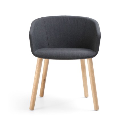 Chaise de réunion élégante OX S W 740 pour espaces premium vue de face