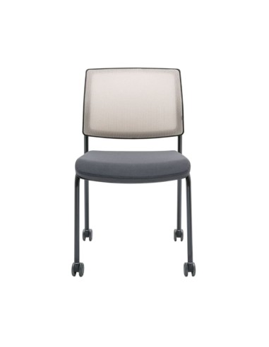 Chaise de réunion sur roulettes professionnelle - Gaya - GY4KN
