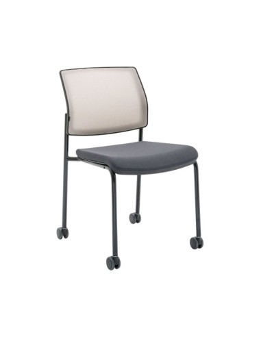 Chaise de réunion sur roulettes professionnelle - Gaya - GY4KN