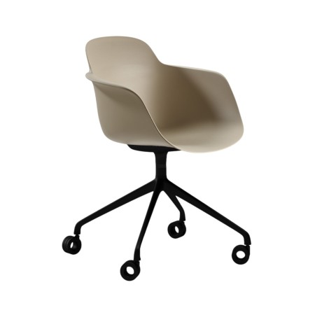 Chaise de bureau à roulettes avec coque plastique – Sicla