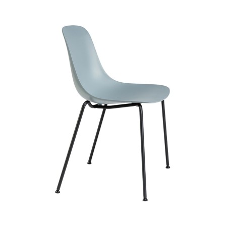 Chaise design légère en plastique et métal