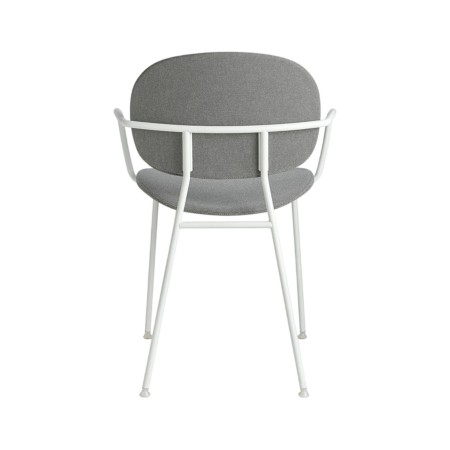 Tondina Pop – Chaise design avec accoudoirs et assise en tissu, idéale pour un intérieur élégant et confortable