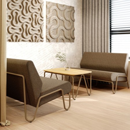 Table basse idéale pour espaces d’attente ou salons - Clip