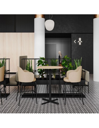 Salle de pause à Berne d'entreprise professionnelle avec chaises hautes design haut de gamme Flos en cuir