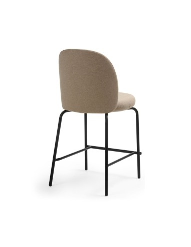 Tabouret de bar professionnel rembourré avec structure acier Flos de dos