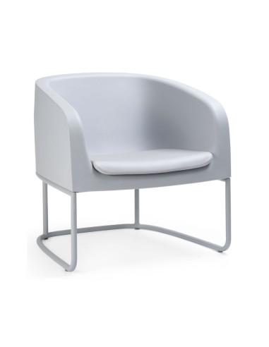 Fauteuil Gummy Bear en plastique recyclé blanc, vue latérale gauche – Gummy Bear