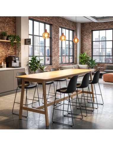 Chaise haute moderne pour comptoir professionnel salle de pause Haali