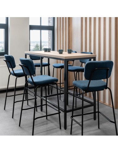 Espace de pause en entreprise avec chaises hautes rembourrées Epocc