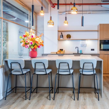 Tabouret haut rembourré EP HN design professionnel 2