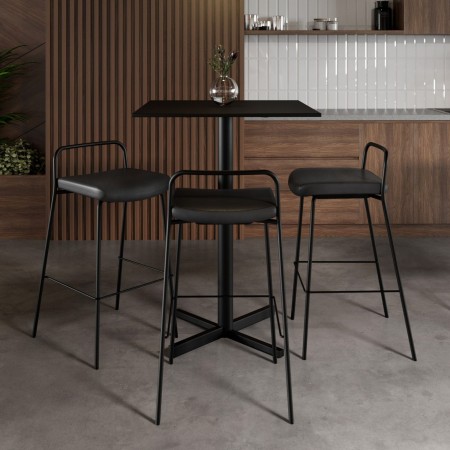 Chaise haute de bar ou tables hautes 1100mm pour entreprises, bars ou restaurants design Momo 2