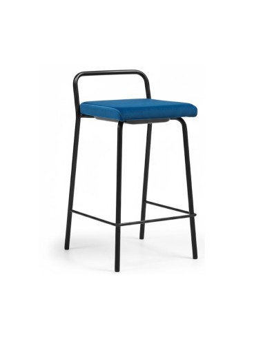Chaise haute Momo MO HN structure métal Momo en bleu