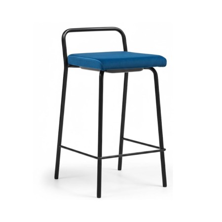 Chaise haute Momo MO HN structure métal Momo en bleu