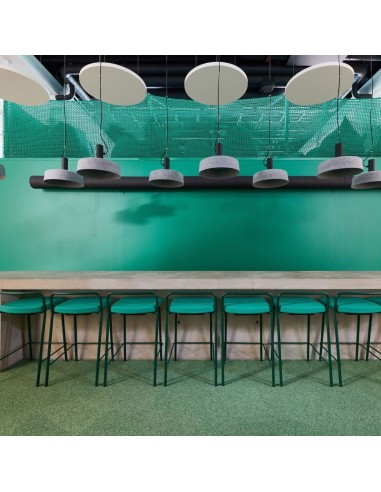 Comptoir de café avec chaises hautes design Momo 900mm