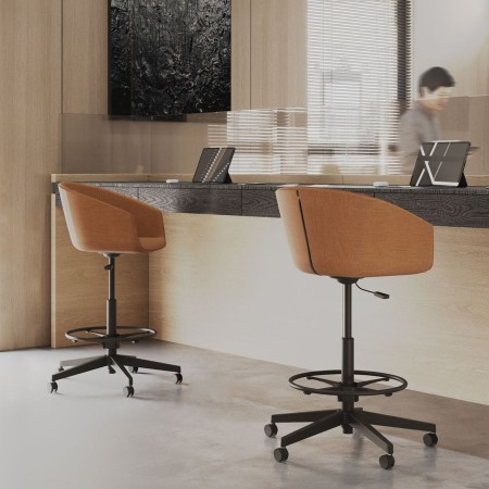 Tabouret haut avec roulettes pour bureau Oxco small design 2