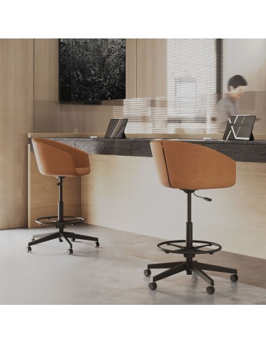 chaise haute de bureau et élégante Oxco small pour accueil et entreprises