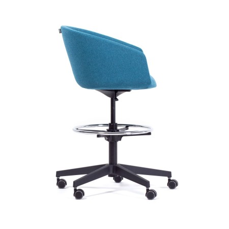 Chaise haute professionnelle réglable en hauteur bleue Oxco small