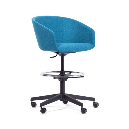 Tabouret haut avec roulettes pour bureau Oxco small design