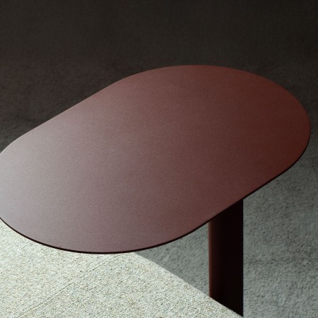 Détail du plateau ovale finition texturée - Ovall