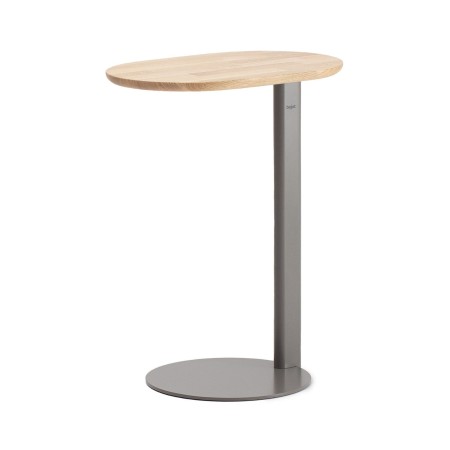 Table d’appoint 60 cm avec plateau bois chêne - Ovall
