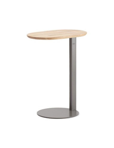 Table d’appoint 60 cm avec plateau bois chêne - Ovall
