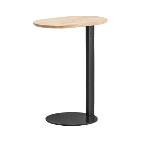 Table d’appoint 60 cm avec plateau bois chêne - Ovall