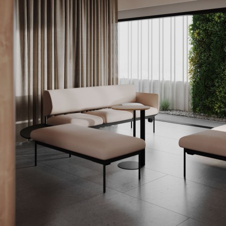 Table d’appoint ovale dans espace lounge élégant - Ovall