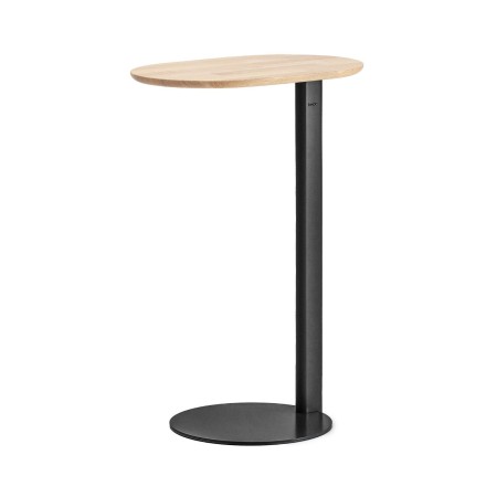 Table d’appoint ovale plateau bois et pied métal - Ovall
